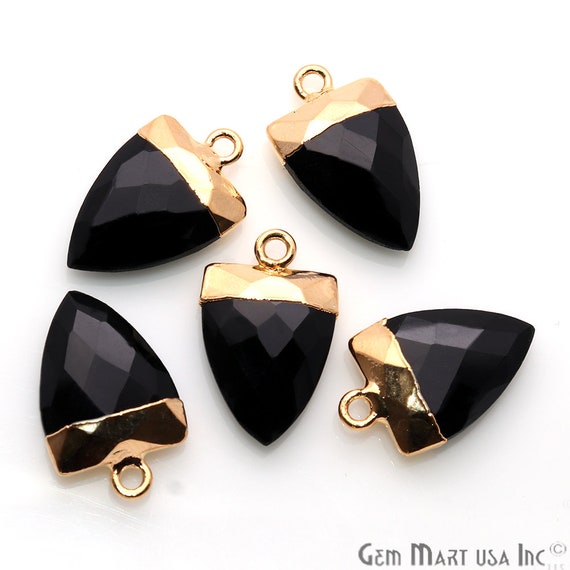 Trillion Black onyx charm Trillion Black onyx charm