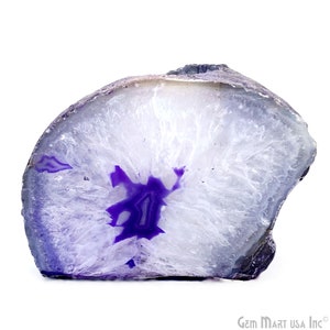 Purple Agate Crystal Votive Candle Holder, Crystal Cluster Tealight Holder by GemmartUSA (CDPP-10001)