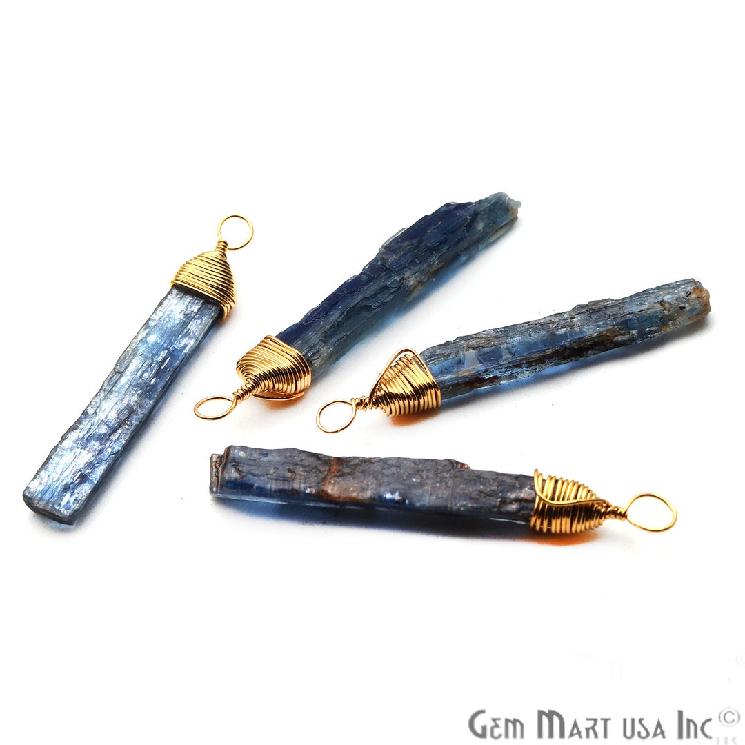 Kyanite Connector, Gold Wire Wrapped Necklace, Bracelet