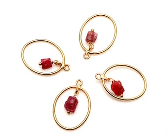 DIY Tourmaline Connector, Dangle Earring Connector, Necklace Pendant, Chandelier Findings, Necklace Gold Charm, GemMartUSA (GPTO-50402)