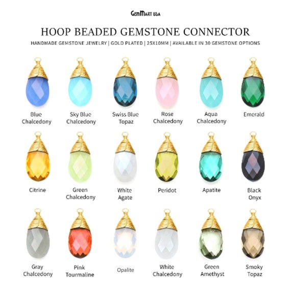 Pear Me Hoops in Chalcedony Pear Me Hoops in Chalcedony