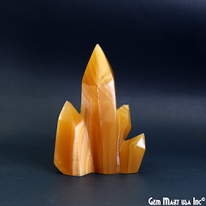 Yellow Aventurine Crystal Cluster, 2-3Inch Appx. Terminated Crystal Rock Cluster Family, Mineral Specimen, Home Decor, CF-14020