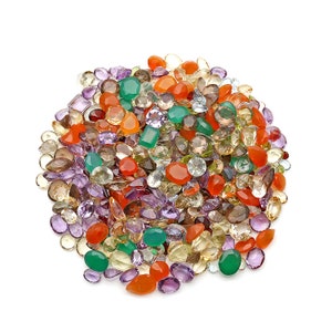 Mix Gemstone, 100% Natural Faceted Loose Gems, Wholesale Gemstones, 6-12mm, 50 Carats, GemMartUSA MX-60001 image 7