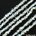 White Opal Chip Beads, 34 Inch, Natural Chip Strands, Drilled Strung Nugget Beads, 3-7mm, Polished, GemMartUSA (CHWO-70001)