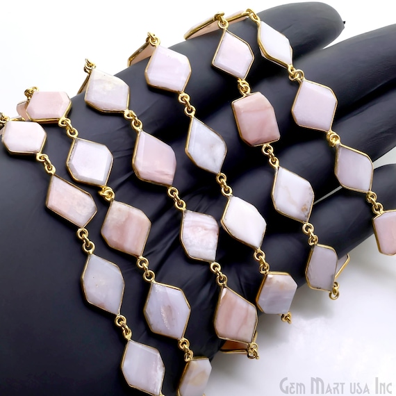 Wholesale Jewelry The Mart Jewelry Pink Opal Free Form Rosary