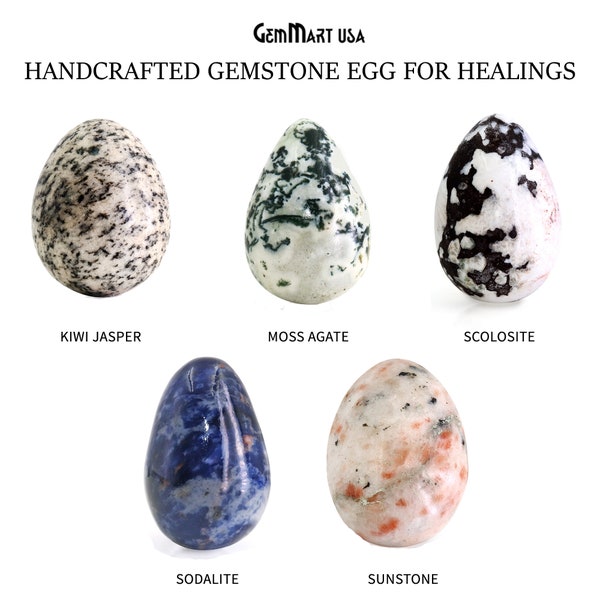 Easter Eggs Crystal Gemstones, Handmade Ostara Eggs for Easter egg hunt, Unique Basket Fillers, Easter Crystal Décor & Gifts, 14264