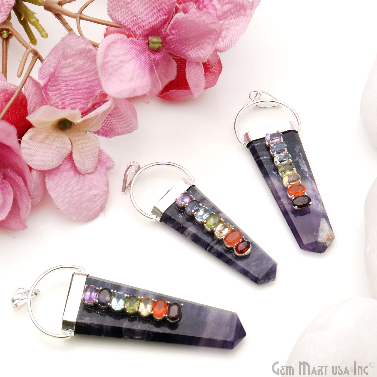 amethyst chakra healing wand
