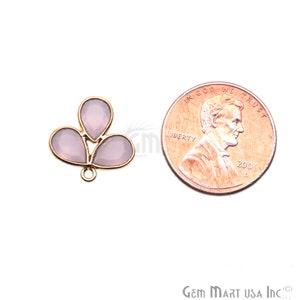 DIY, Gemstone Component, Flower Shape Chandelier Finding, Gold Filigree Finding, Gemstone Earrings Making, Gold Bail, GemMartUSA 13087 image 7
