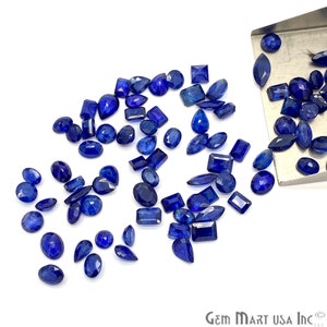 Sapphire Wholesale Gemstones, 100% Natural Precious Gems, Blue Faceted Loose Gems, 6-12mm, Mixed, 10 Carats, GemMartUSA, SH-60102