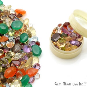 Mix Gemstone, 100% Natural Faceted Loose Gems, Wholesale Gemstones, 6-12mm, GemMartUSA MX-60001 image 3