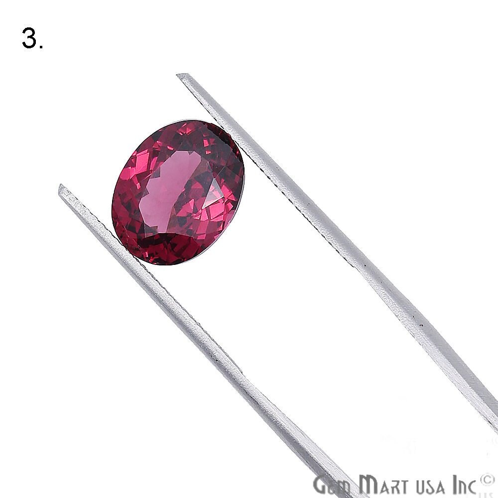 Rhodolite Round & Oval Gemstone, 5-12mm, 1 Piece, 100 Rhodolite Round & Oval Gemstone, 5-12mm, 1 Piece, 100