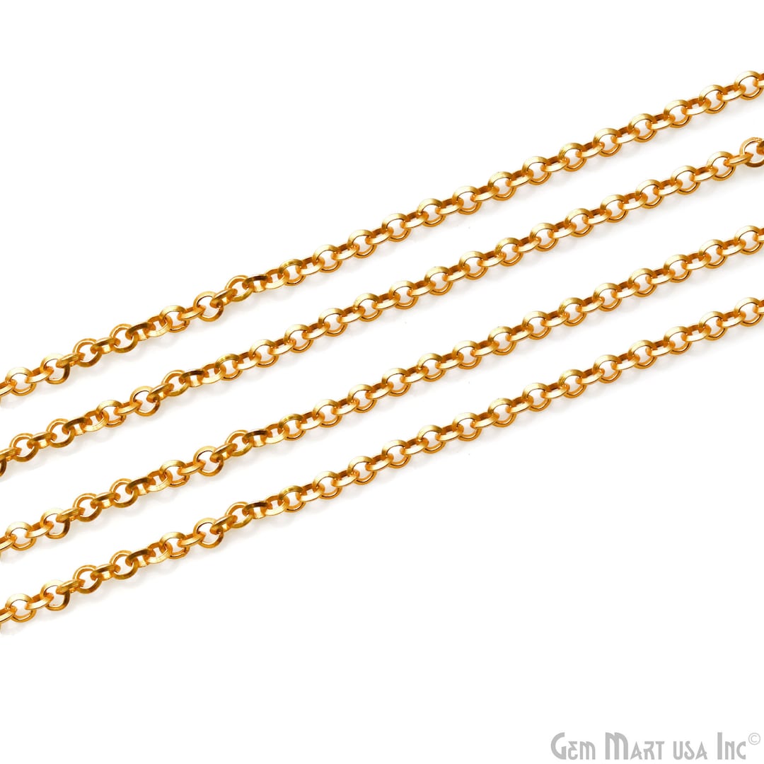 Cable Chain for Jewelry Making 4mm Cable Link Chain Necklace Etsy