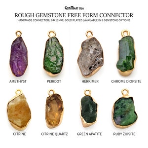 Natural Raw Nugget Crystal Gemstone Gold Electroplated, Jewelry Pendant Rough Charms, Wholesale Jewelry Making Supplies 50683