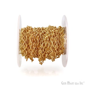 Klee Form Vergoldete Kette, Gold Schmuck finden, Massiv Gold, Boho Schmuckherstellung, Halskette Kette, Gold Anhänger 6 x 4 MM DP-30095