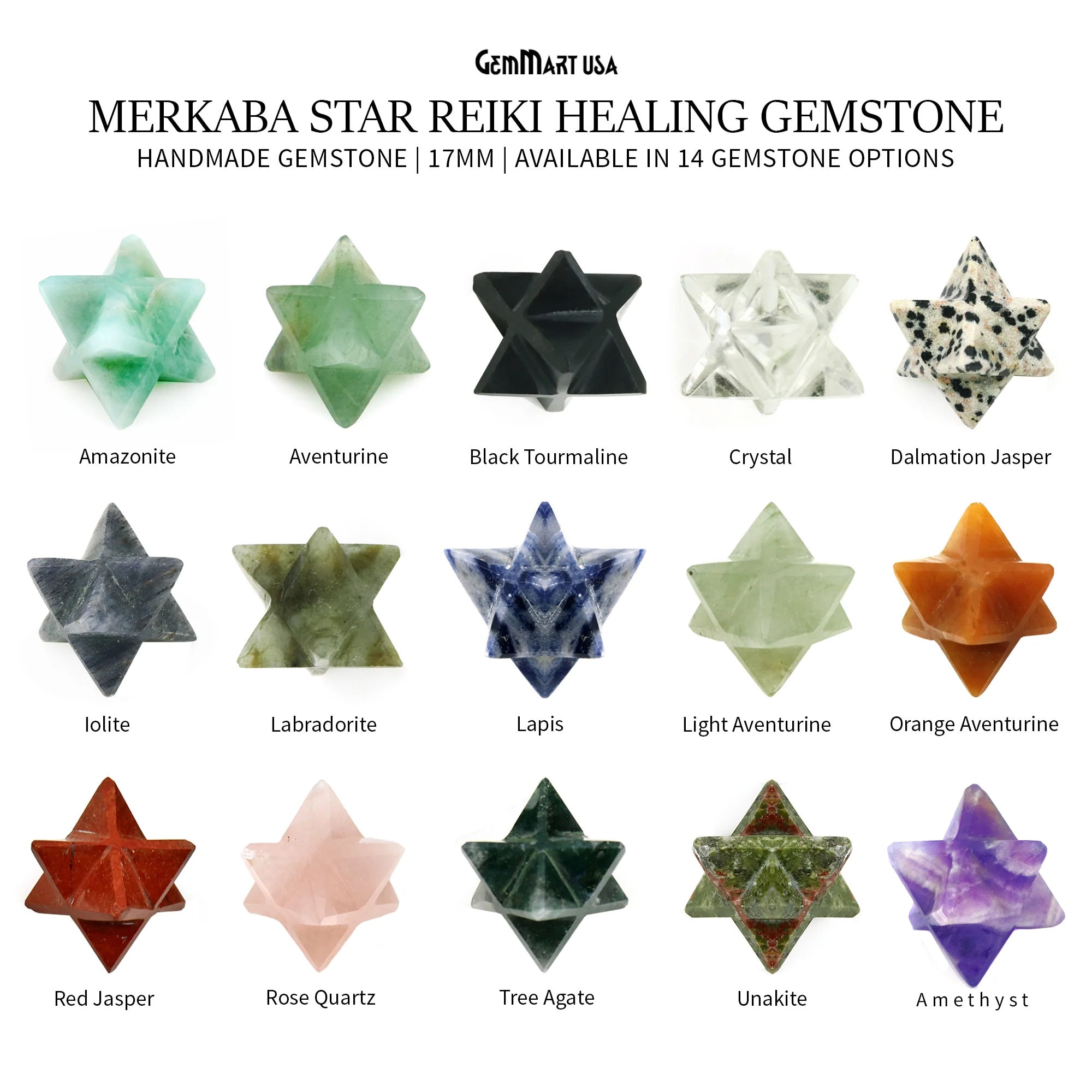 Healing Star Gemstone, Metaphysical Crystal Star, Spiritual