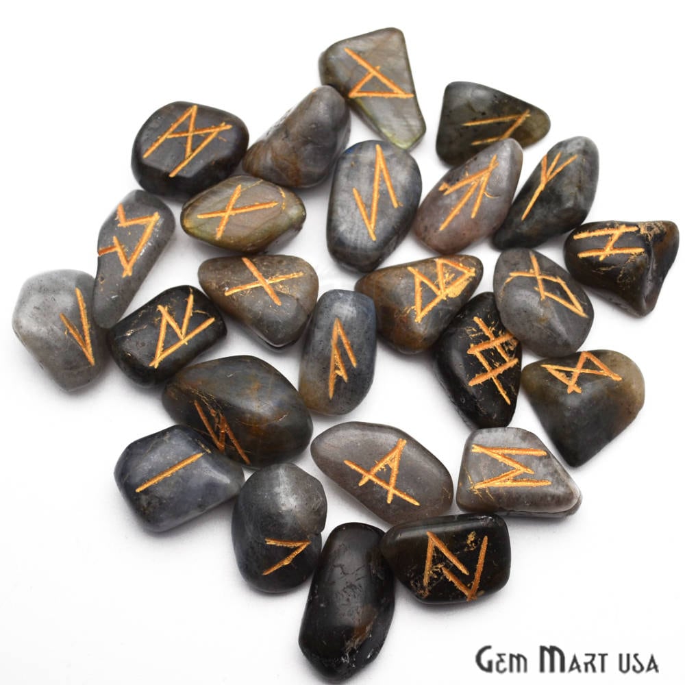 Moss Agate Rune Stones, Spiritual Stones, Rune Stone Symbols, Rune  Gemstones, Good Luck Runes, Reiki Stones RNMA-15001 