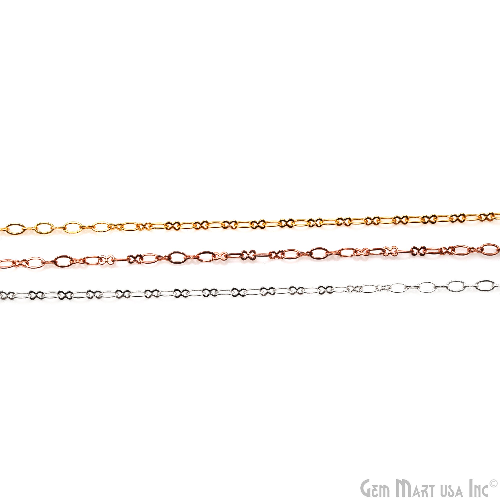 Infinity Link Chain for Jewelry Making, 4x2mm Figure of 8