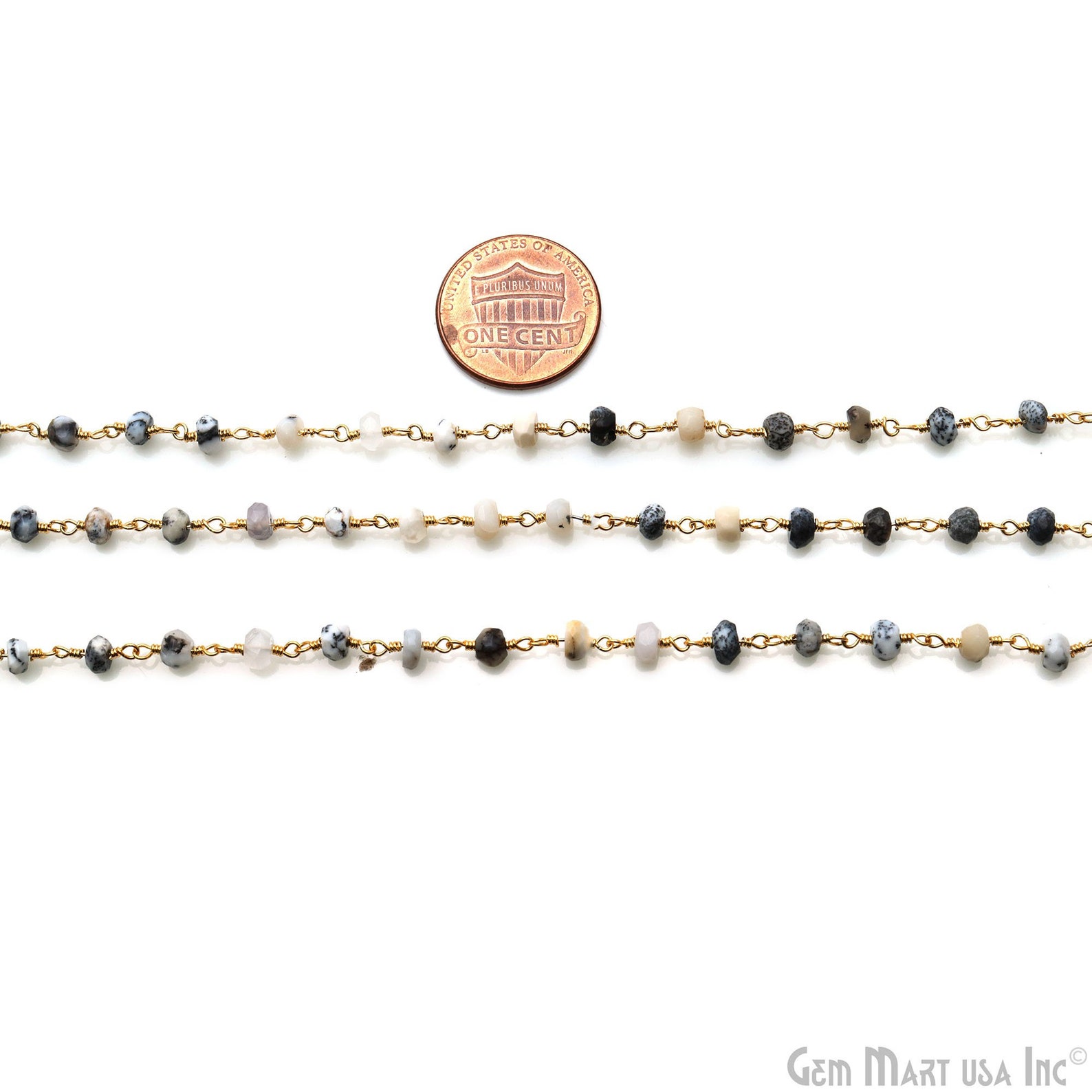 beaded band dendrite opal beaded band dendrite opal