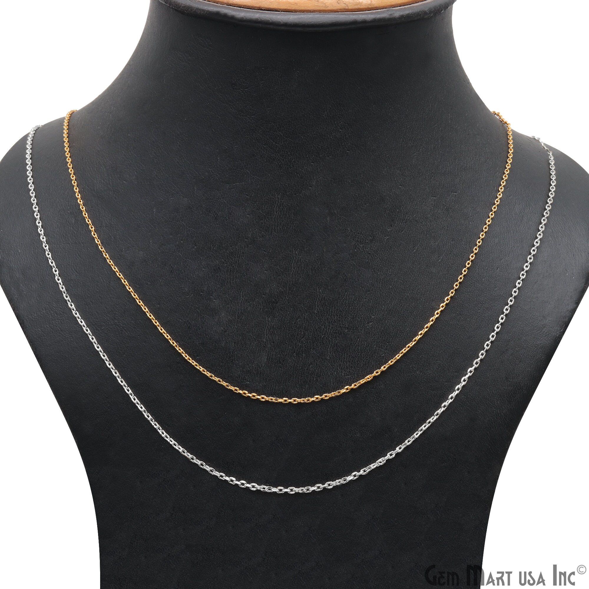 ⭐ 極美品 ✨K18ゴールド チェーンネックレス ロブスタークラスプ フィガロチェーンネックレス 18インチ ロブスタークロウクラスプ付き