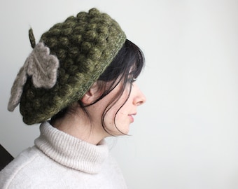 Crochet acorn cap beret pattern - Eikeldopje baret haakpatroon
