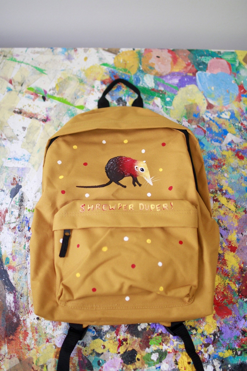 Hand Painted Shrew-per duper Backpack