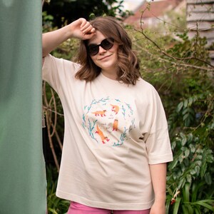 Otter magic, oversized T-shirt zdjęcie 5