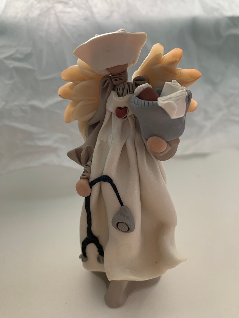 Nurse Figurine very detailed uniform cap stethoscope Medical Healthcare Caregiver