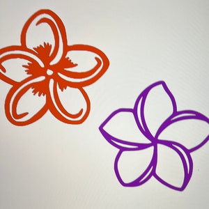 Plumeria Flower Decal Sticker - Flower Sticker - Hawaiian Decal - Laptop Sticker - Car Truck Vinyl Decal - Planner Sticker - Birthday Gift
