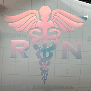 thumbnail image 2 of Registered Nurse RN Medical EMS Decal Sticker – For Car Truck SUV Window 2 of 2