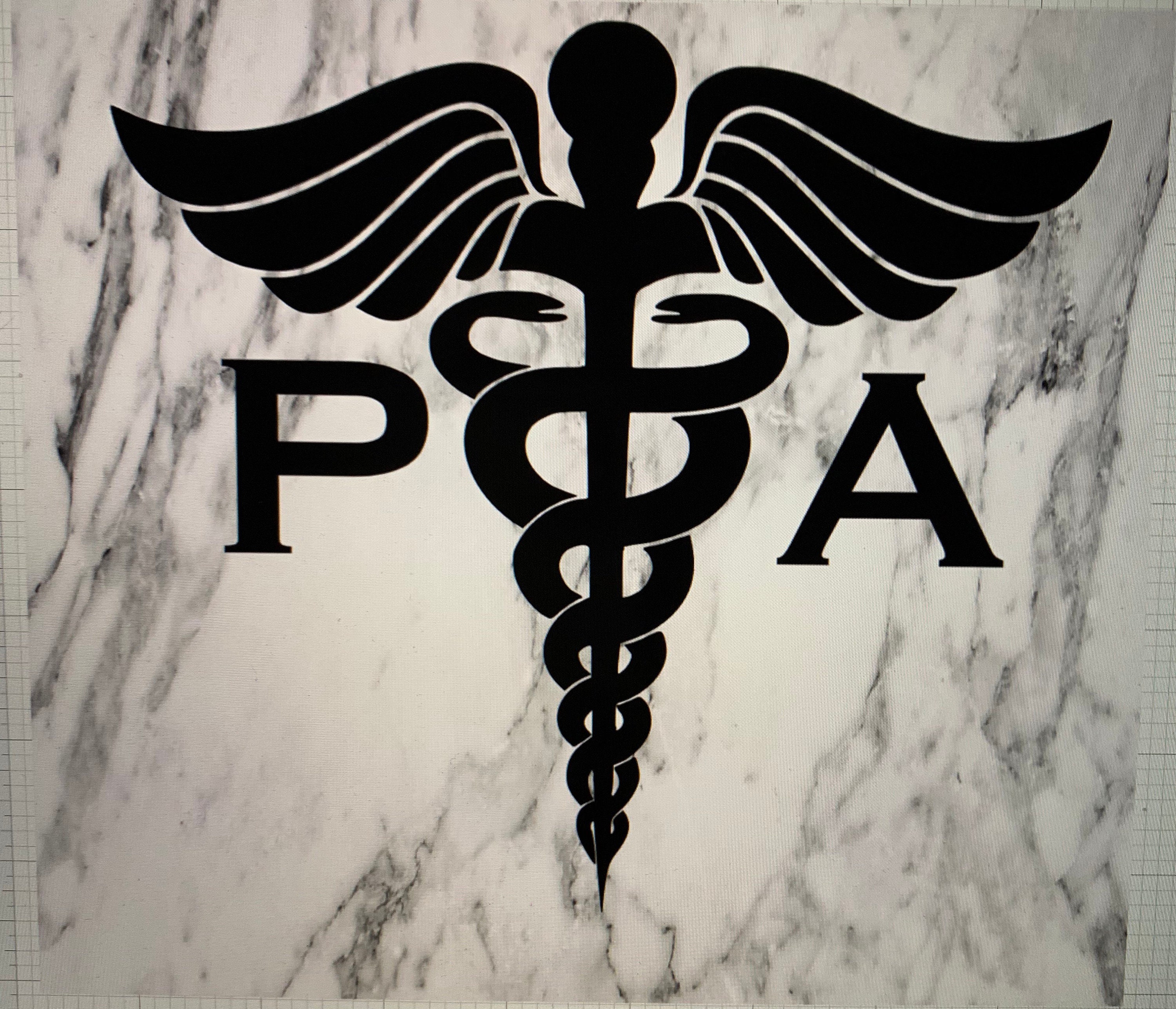 PA Physician Assistant Medical Caduceus Decal Sticker Laptop Etsy Israel