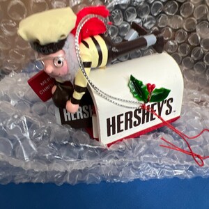 Hershey World Elf Ornament -  Mailbox Christmas 1996