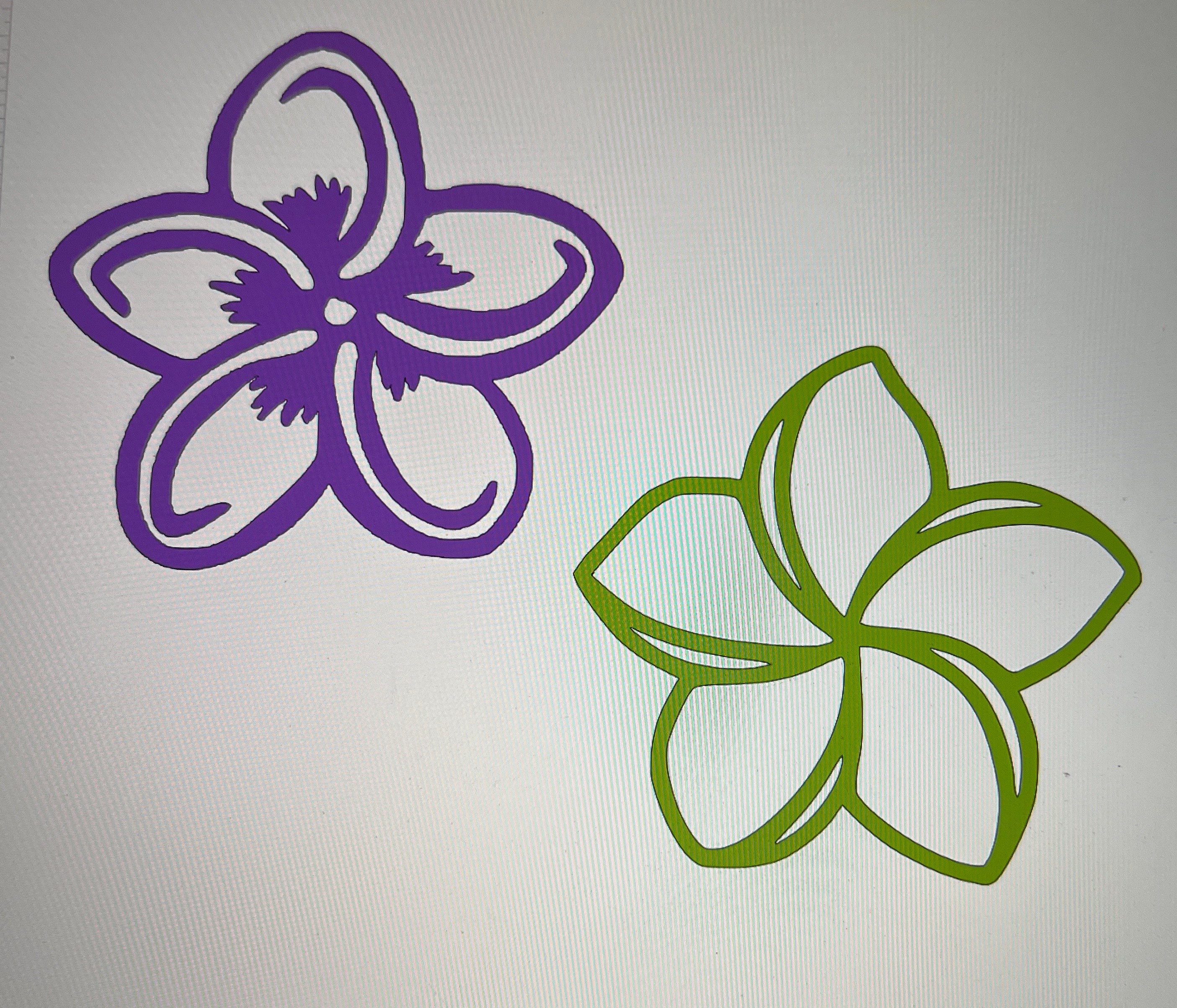 Plumeria Flower Decal Sticker Flower Sticker Hawaiian Etsy