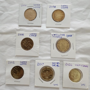 Canadian Lucky Loonies & Pennies  "8 Rare Coins"