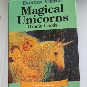 Magical Unicorns 44 card deck Oracle Cards by Doreen Virtue Purse Size