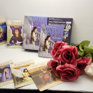 Saints and Angels Oracle Deck by Doreen Virtue Pristine Condition-Cards, book and box in great shape.