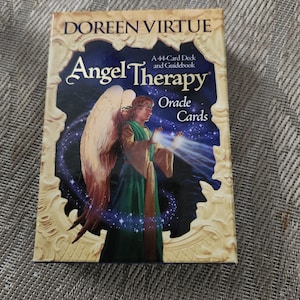 Rare Doreen Virtue Angel Therapy Oracle Cards, Gold Trimmed Deck