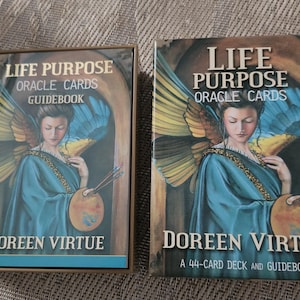 Rare Doreen Virtue Life Purpose Oracle Card set. One of the rarest of this famous artist's deck of cards.