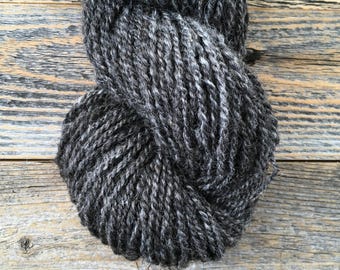Hand Spun Worsted Yarn - Gotland Wool - Heather Gray - 7 oz