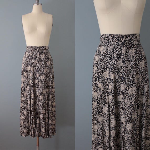 SEPIA botanical maxi skirt