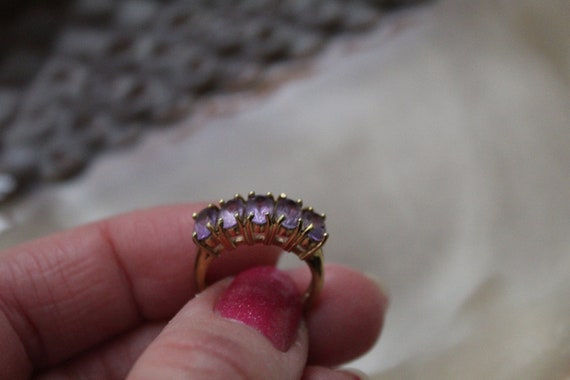 925 amethist silver stackable ring - image 4