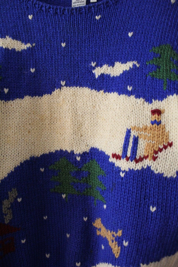 WINTER skying wool sweater | vintage made in Urug… - image 10