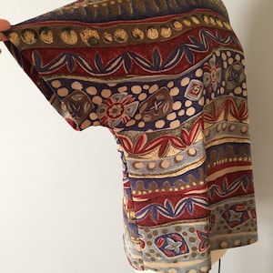 ORNAMENT blouse | sage and beige top | oversized autumnal top