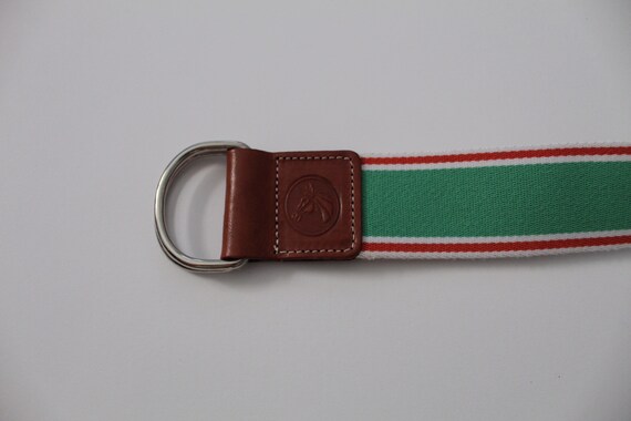 EQUESTRIAN cinch belt | canvas and leather belt |… - image 4