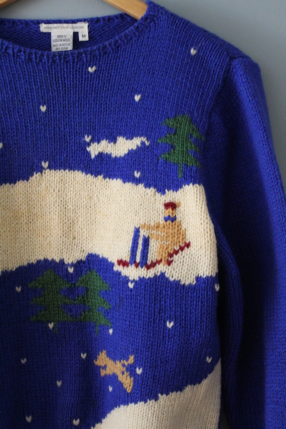 WINTER skying wool sweater | vintage made in Urug… - image 9