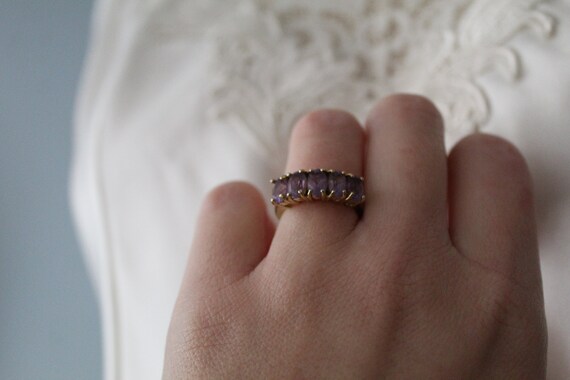 925 amethist silver stackable ring - image 7