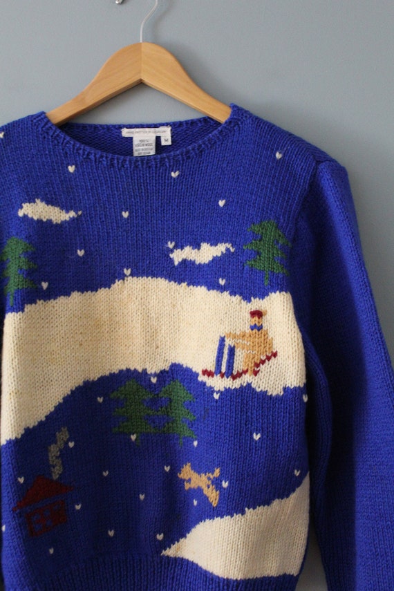 WINTER skying wool sweater | vintage made in Urug… - image 4