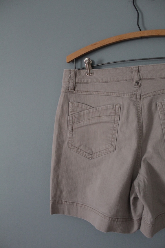 ECRU beige shorts | high waisted summer shorts | … - image 8
