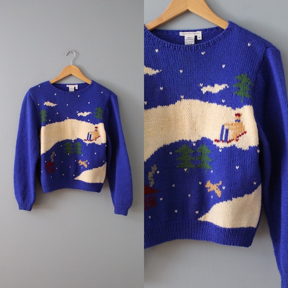 WINTER skying wool sweater | vintage made in Urug… - image 1