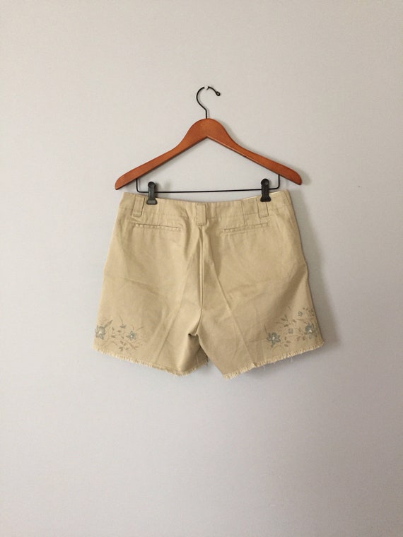 90s GAP shorts | painted flowers fringed shorts |… - image 5