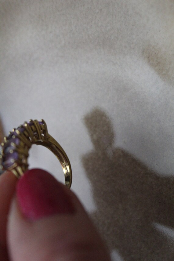 925 amethist silver stackable ring - image 2
